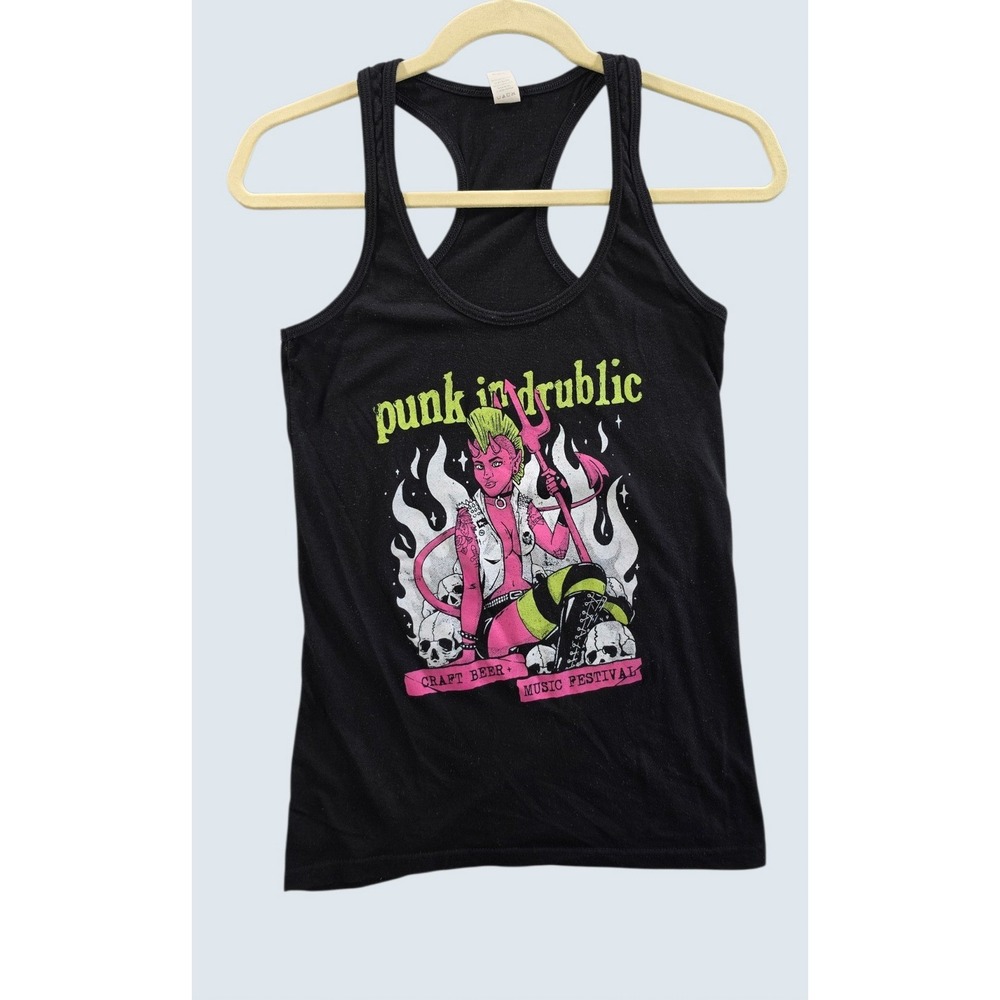 Punk In Drublic 2018 Festival Tank Top Small Black Edgy Grunge NOFX Bad Religion